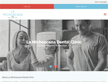 Tablet Screenshot of lamichoacanadentalclinic.com